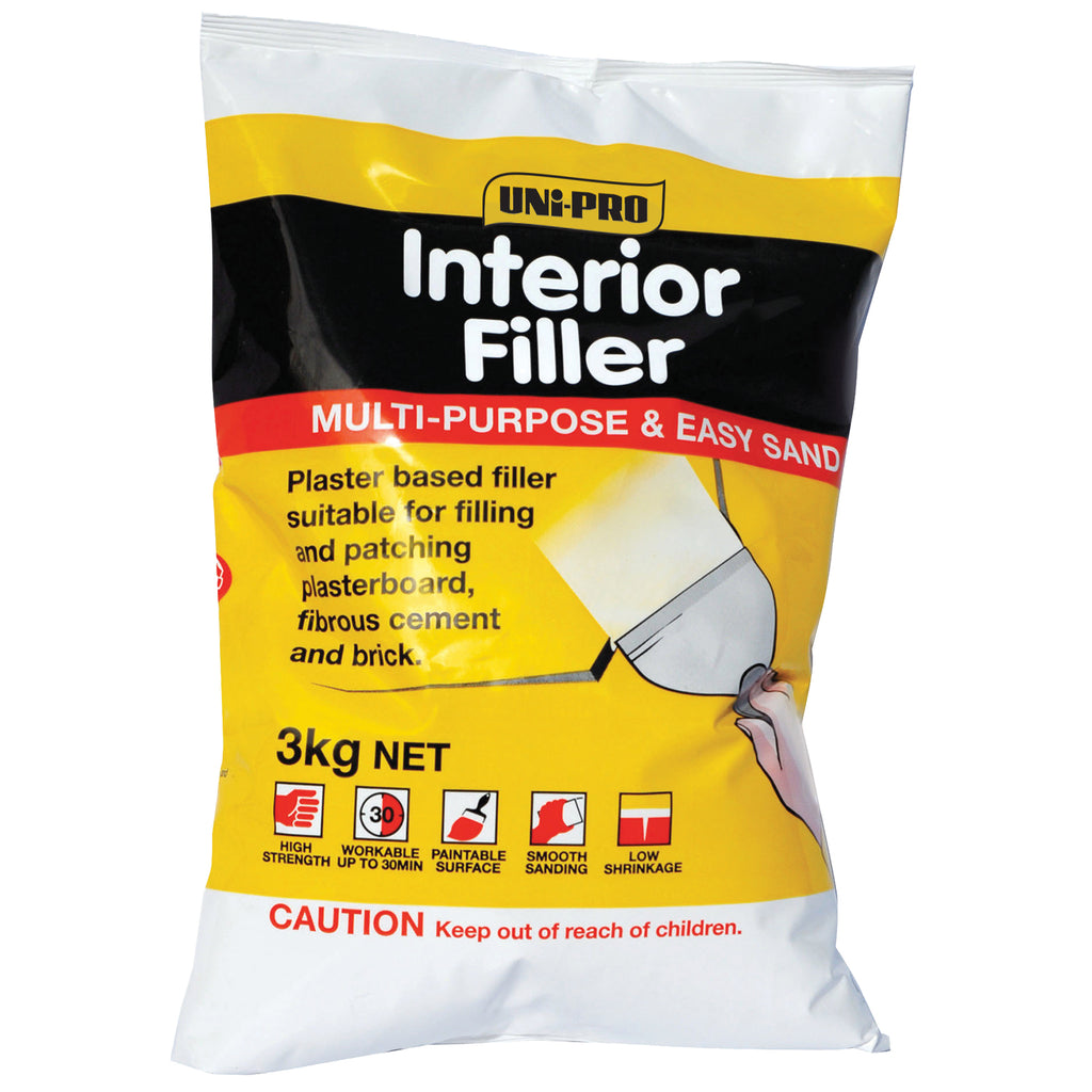 Uni-Pro Easy Sand Interior Filler Range - Sold by Box