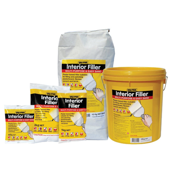 Uni-Pro Easy Sand Interior Filler Range - Sold by Box