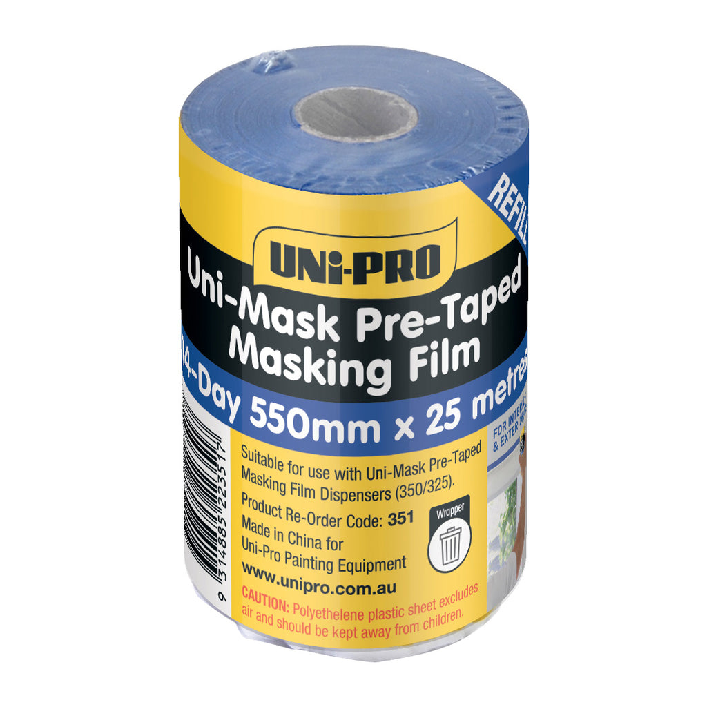 Uni-Mask 14-Day Blue Tape/Film Dispenser With Refill Range - Box of 6