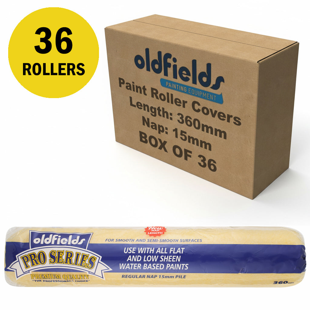 Oldfields Pro Series Paint Roller Covers Nap 15mm