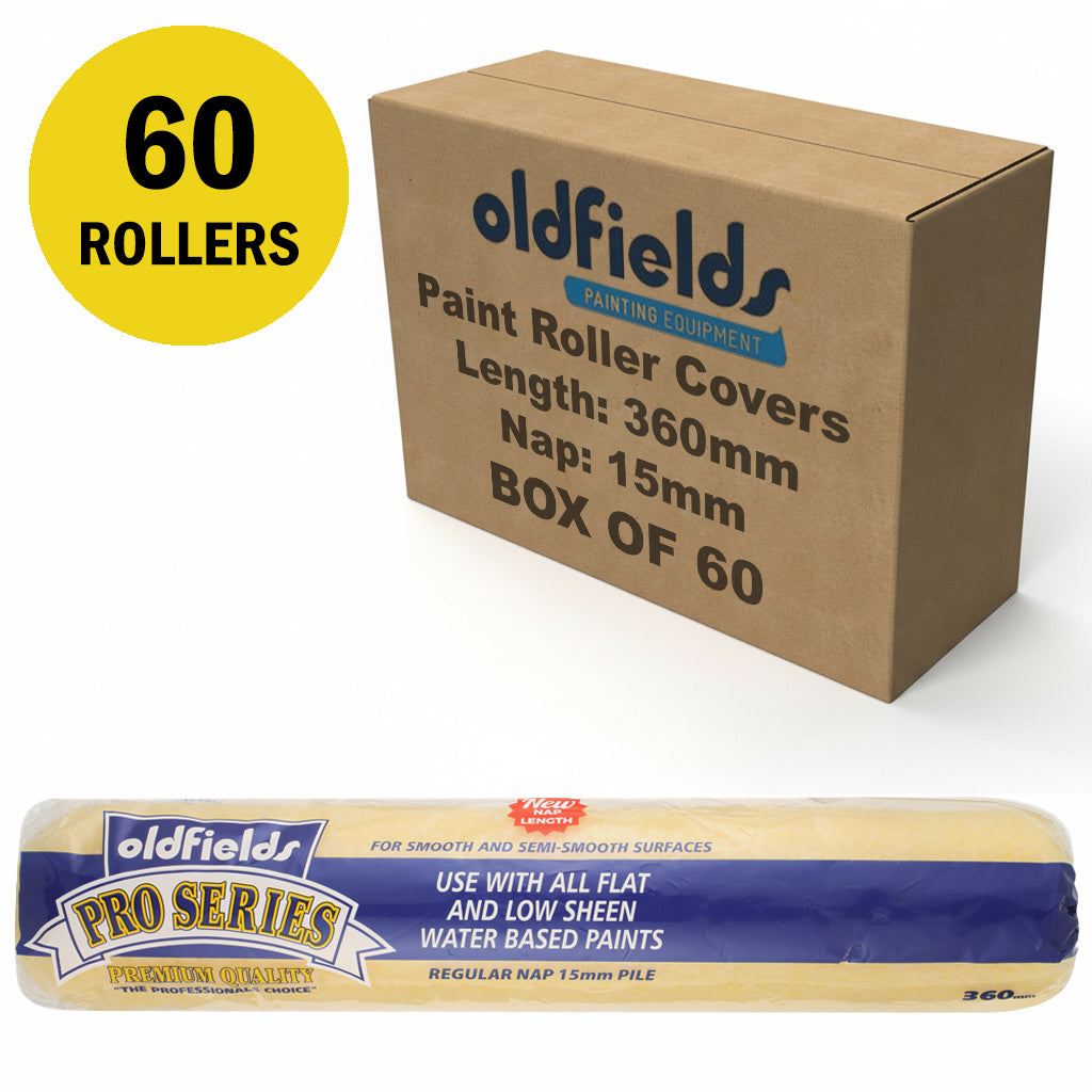 Oldfields Pro Series Paint Roller Covers Nap 15mm