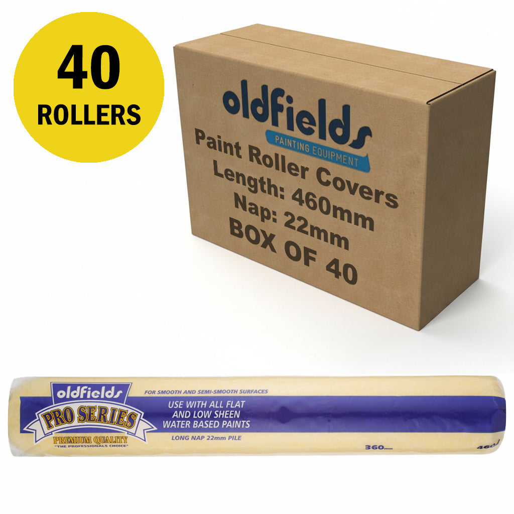 Oldfields Pro Series Paint Roller Covers Nap 22mm