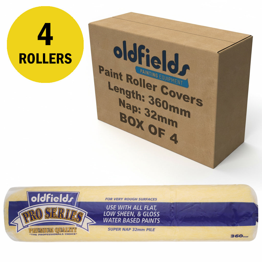 Oldfields Pro Series Paint Roller Covers Nap 32mm