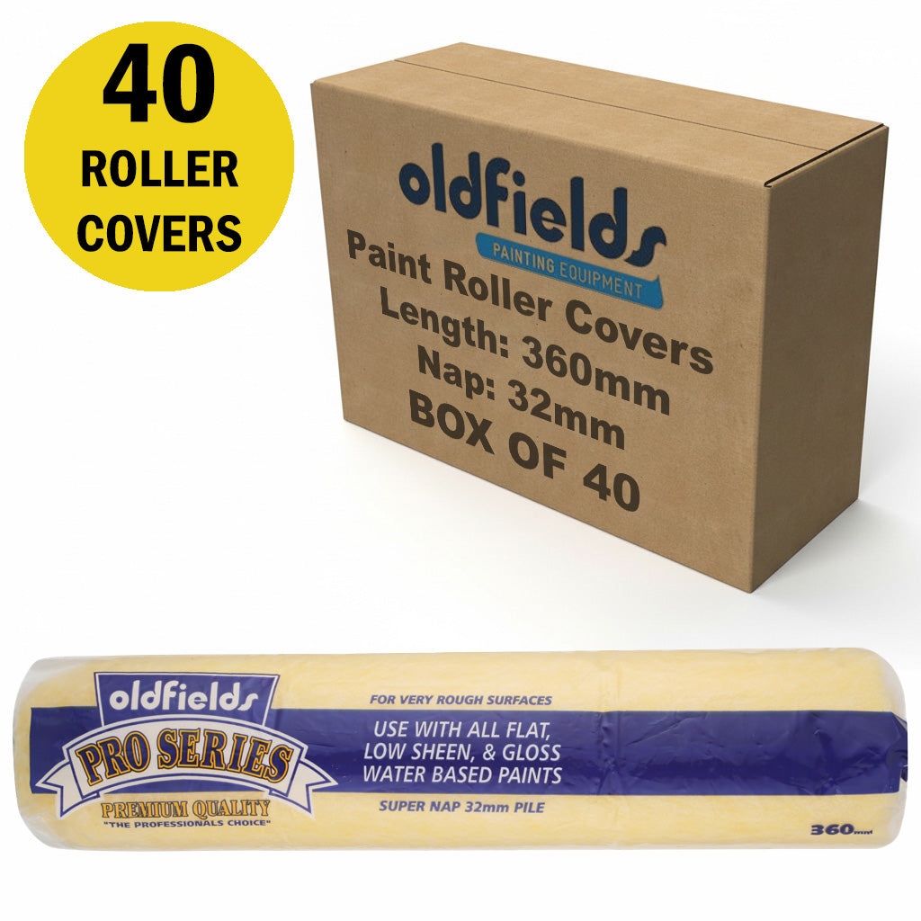 Oldfields Pro Series Paint Roller Covers 32mm Nap