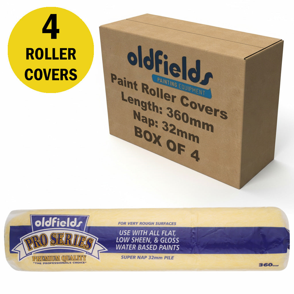 Oldfields Pro Series Paint Roller Covers 32mm Nap