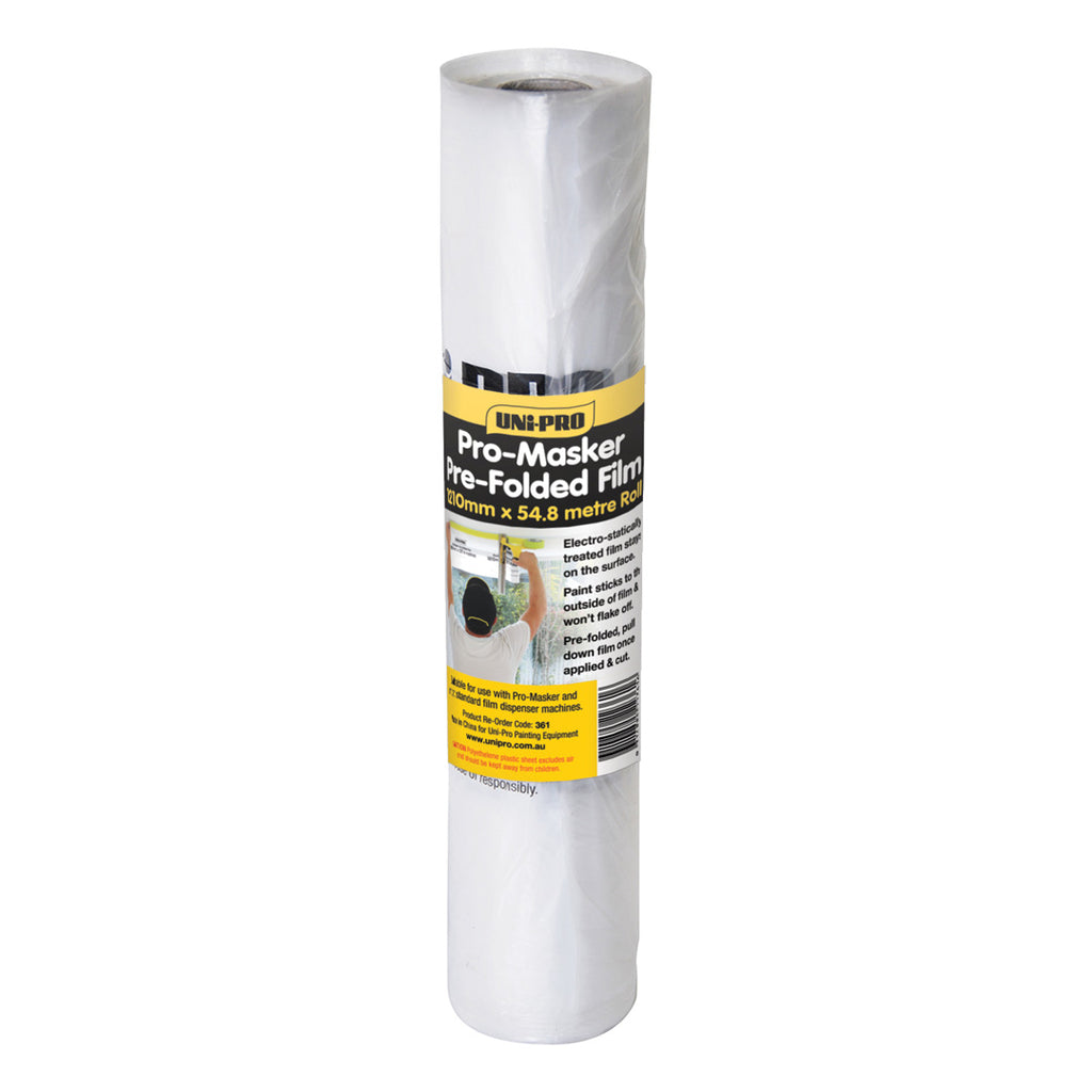 Uni-Pro Pro-Masking Pre-Folded Film 610mm & 1210mm - Box of 6