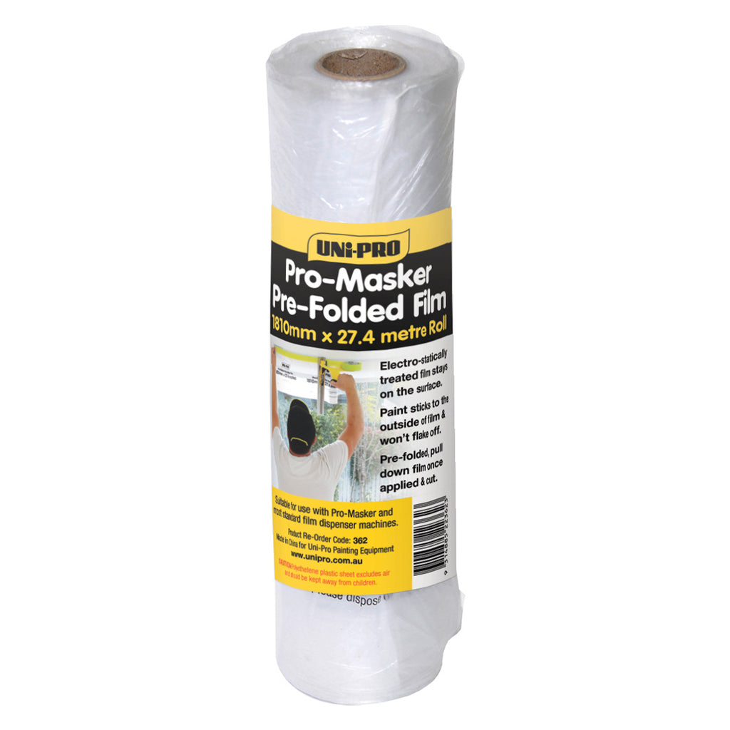 Uni-Pro Pro-Masking Pre-Folded Film 610mm & 1210mm - Box of 6