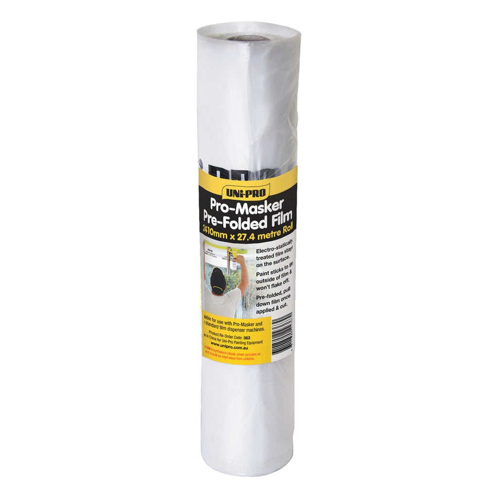 Uni-Pro Pro-Masking Pre-Folded Film 610mm & 1210mm - Box of 6