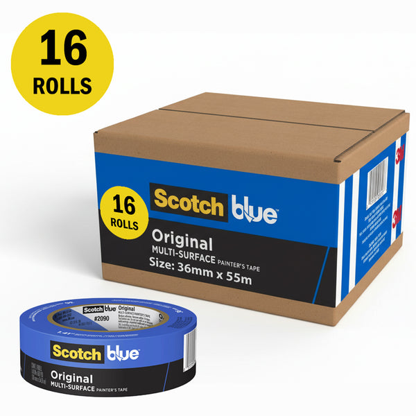 3M ScotchBlue 2090 Original Multi-Surface Painter’s Masking Tape - 36mm x 55m