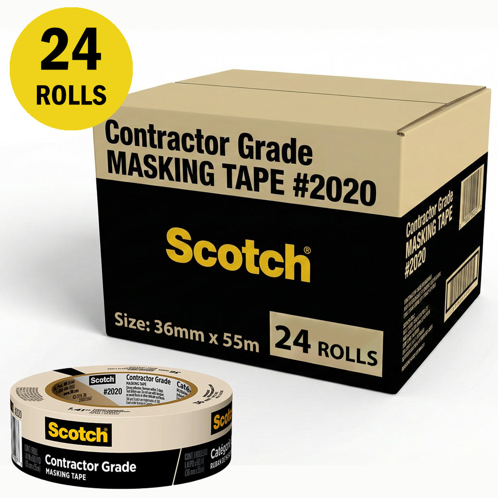3M 2020 General Purpose Masking Tape 36mm x 55m