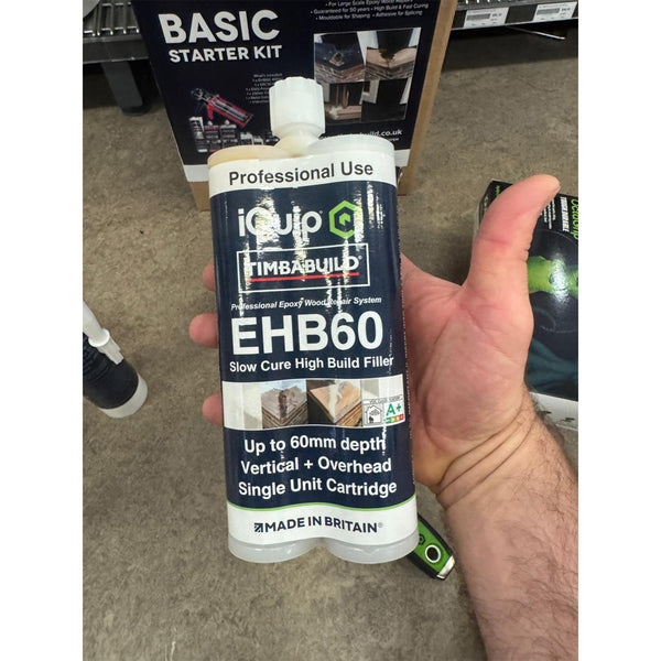 iQuip Timbabuild EHB60 slow cure high build filler for large scale timber restoration