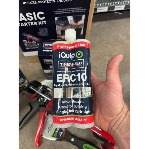 Professional Timbabuild ERC10 epoxy resin for repairing rotted timber window frames