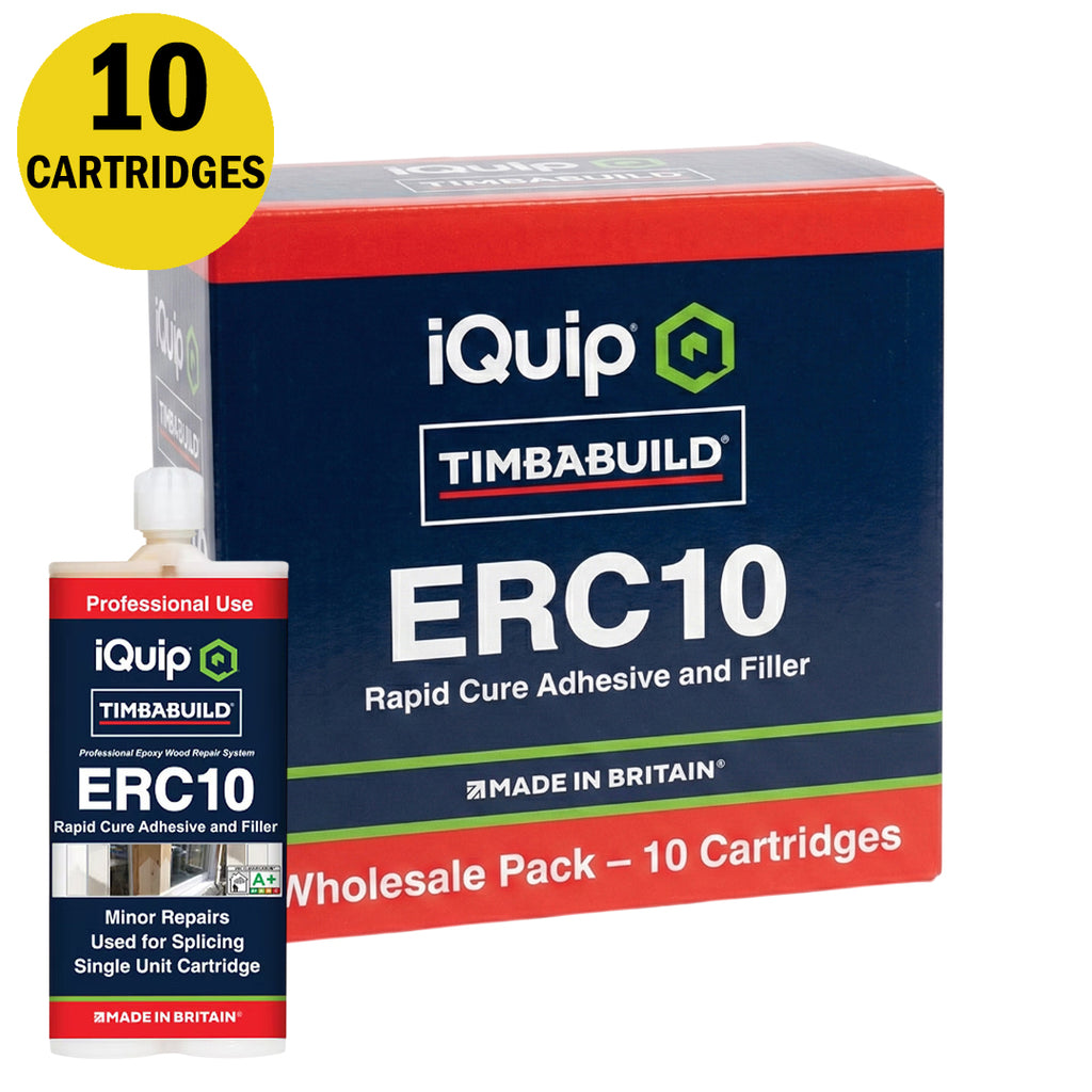 Wholesale box of 10 iQuip Timbabuild ERC10 wood adhesive cartridges