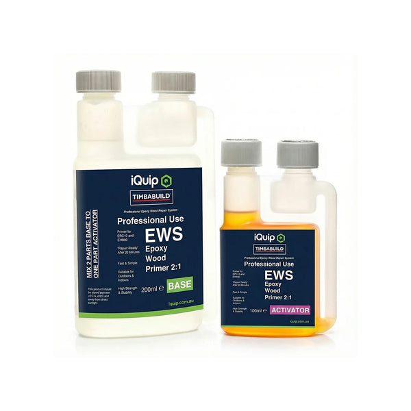 iQuip Timbabuild EWS epoxy wood primer 2:1 system base and activator