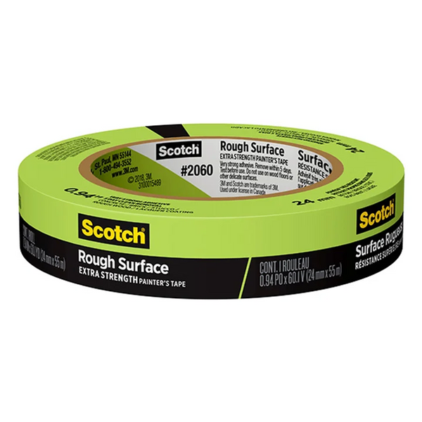 3M 2060 Rough Surface Painters Tape Green 24mm x 55m