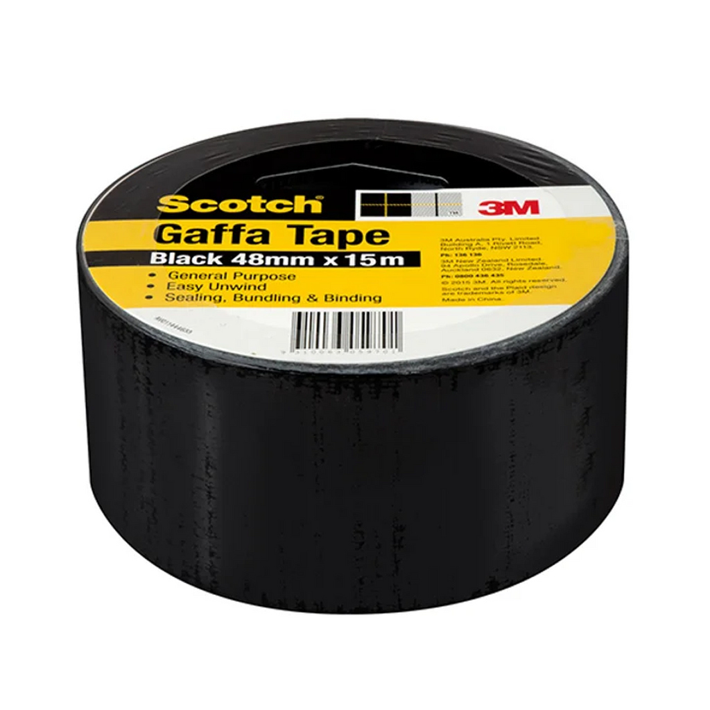 3M 933 Gaffa Tape Black 48mm x 15m