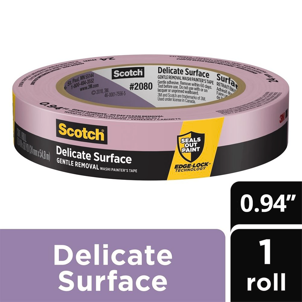3M 2080 Delicate Masking Tape Purple 25mm x 55m