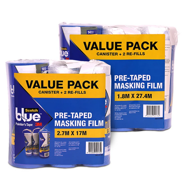 3M PT2090 Pretaped Masking Film Refill - Value Pack / Sold By Box