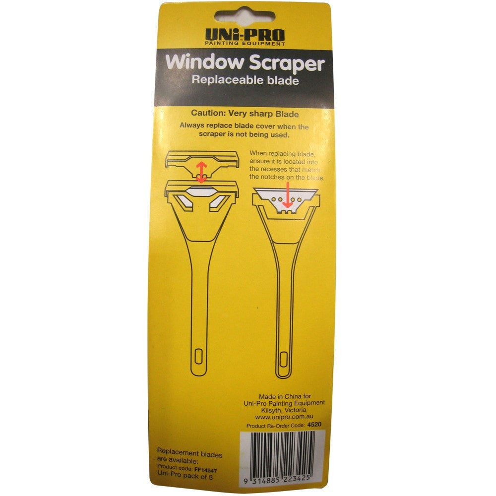 Uniscraper Machine Uni-Pro Window Scraper Plastic