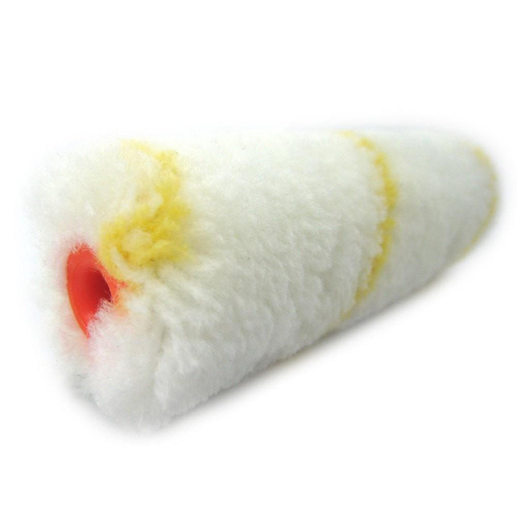 Uni-Pro Little Ripper 100mm Yellow Stripe Fabric Covers 2 Pack 11mm Nap - Box of 6