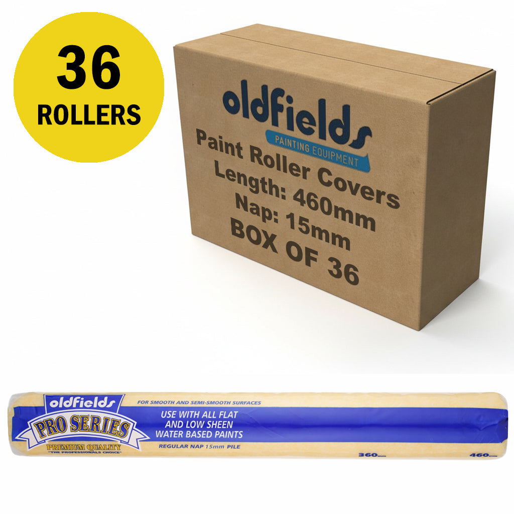 Oldfields Pro Series Paint Roller Covers Nap 15mm