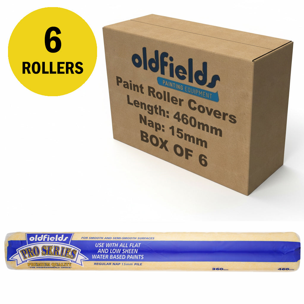 Oldfields Pro Series Paint Roller Covers Nap 15mm