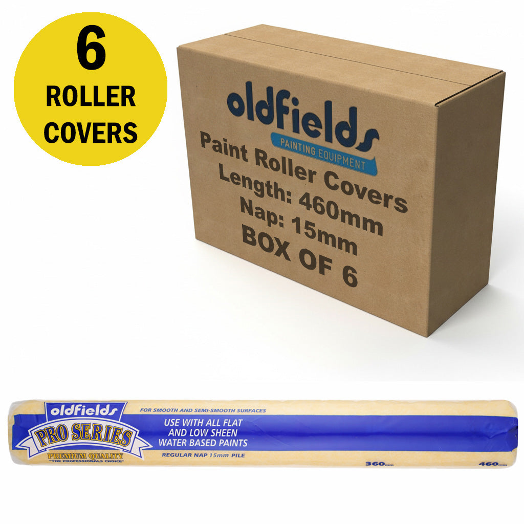 Oldfields Pro Series Paint Roller Covers 15mm Nap
