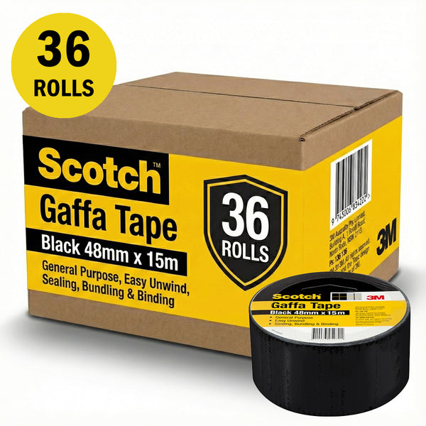 3M 933 Gaffa Tape Black 48mm x 15m