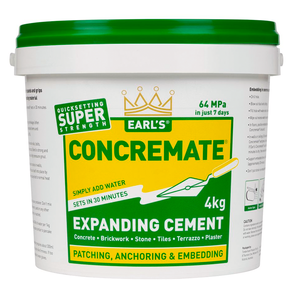 Timbermate Concremate Expanding Cement Range