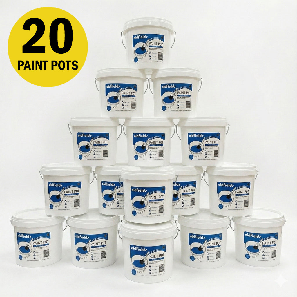 Oldfields Heavy Duty Plastic Paint Pot 4L Quality