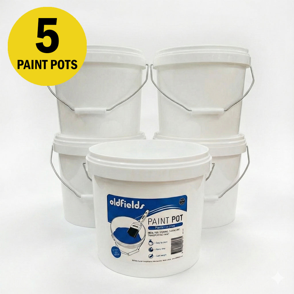 Oldfields Heavy Duty Plastic Paint Pot 4L Quality