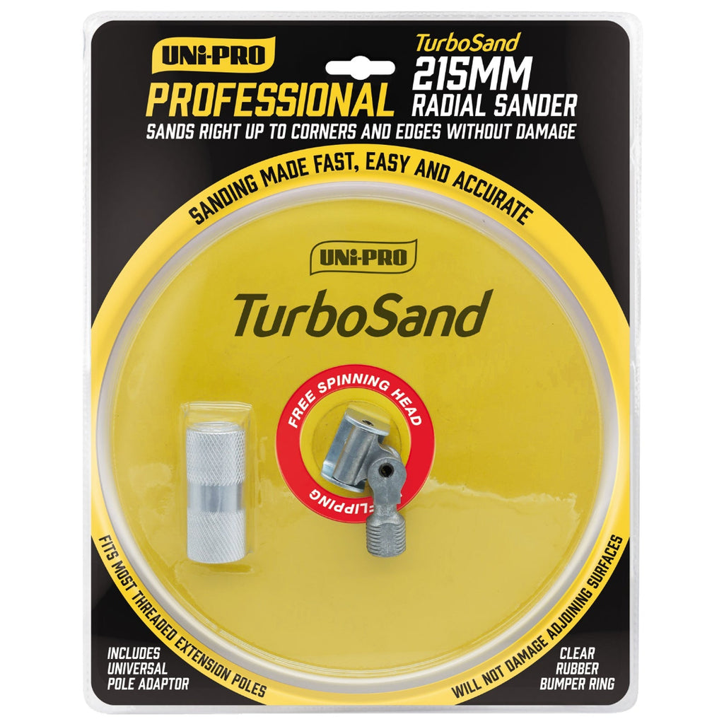 Uni-Pro Professional TurboSand 215mm Radial Pole Sander - Box of 4