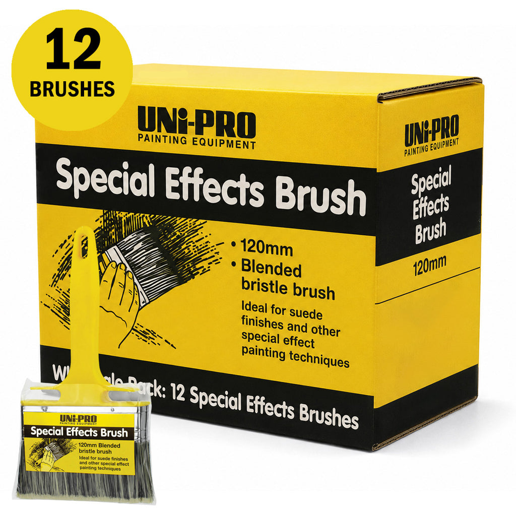Uni-Pro Decorative Finishes Applicator - Special Effects Brush - Box of 12
