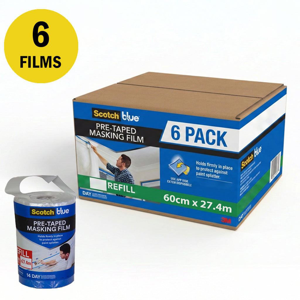 3M PT2090 Pretaped Masking Film Refill Range / Sold By Box