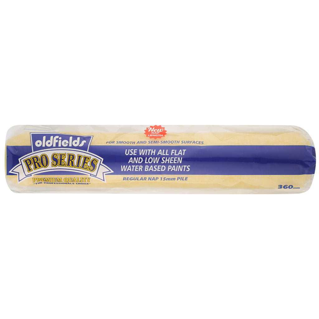 Oldfields Pro Series Paint Roller Covers Nap 15mm