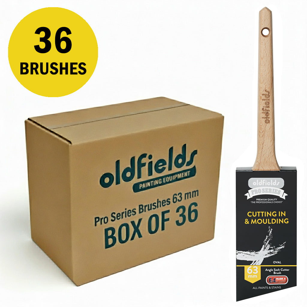 Oldfields Pro Series Oval Sash Angle Cutters Brushes