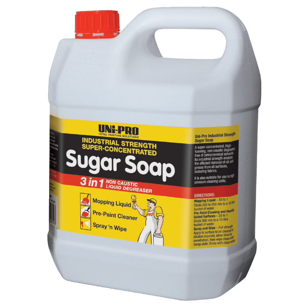 UNi-PRO 3 in 1 Sugar Soap Range - Sold by Box