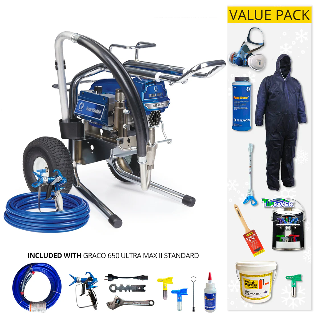Graco Airless Paint Sprayer Ultra Max II 650 PC Range