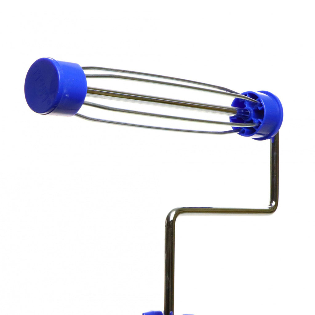 Close-up of the Oldfields Pro Series 5-wire stainless steel cage for roller covers