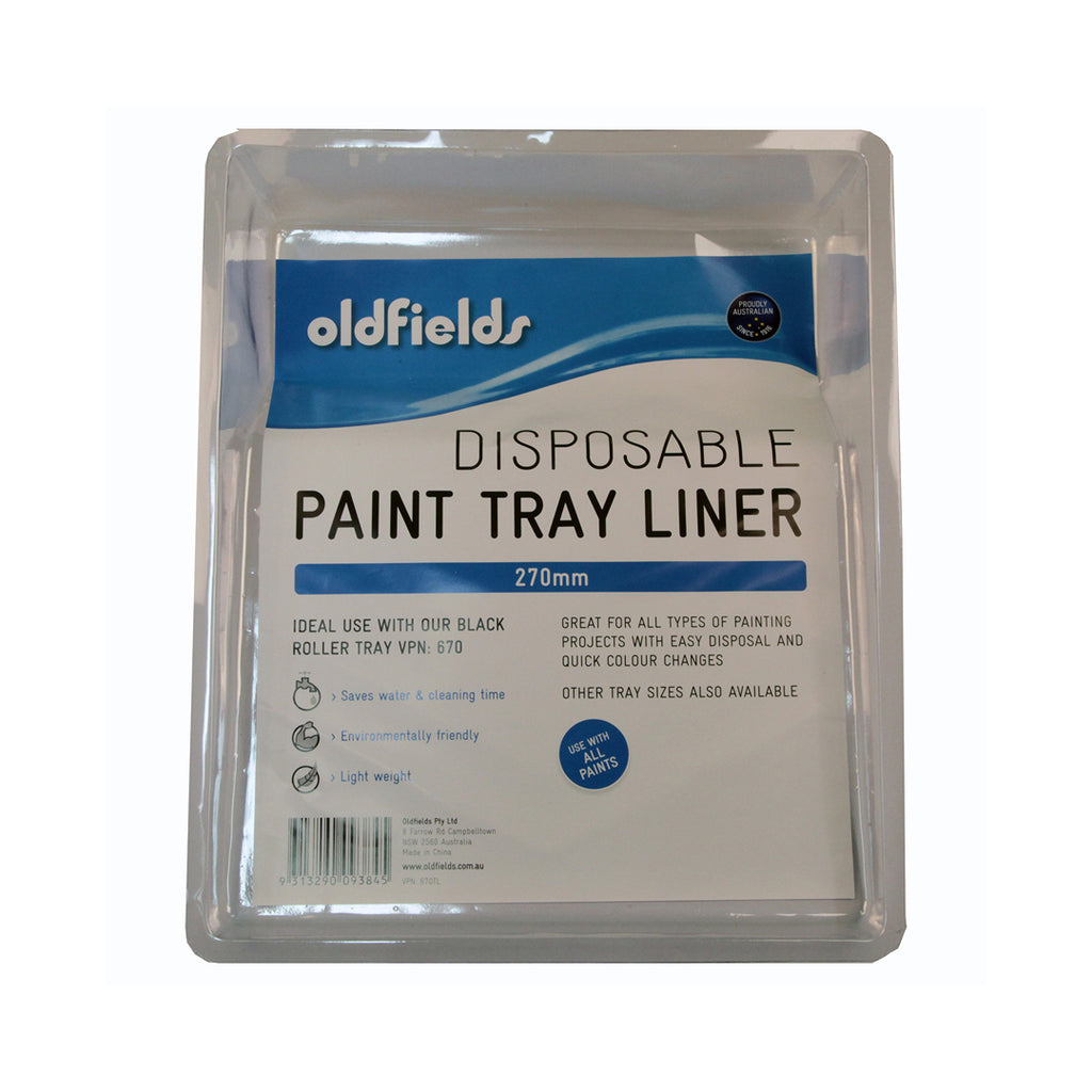 Oldfields 270mm disposable paint tray liner for fast colour changes and easy cleanup