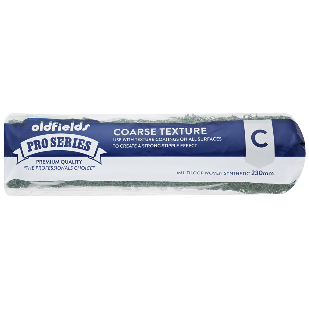 Oldfields Green Coarse Spaghetti Texture Paint Roller - 230mm & 270mm