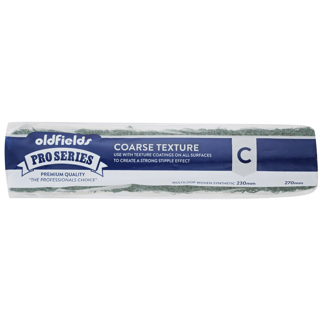 Oldfields Green Coarse Spaghetti Texture Paint Roller - 230mm & 270mm