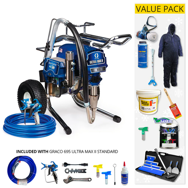 Graco Ultra 695PC - 795PC Standard and ProContractor Electric Airless Sprayer Range with Value Pack