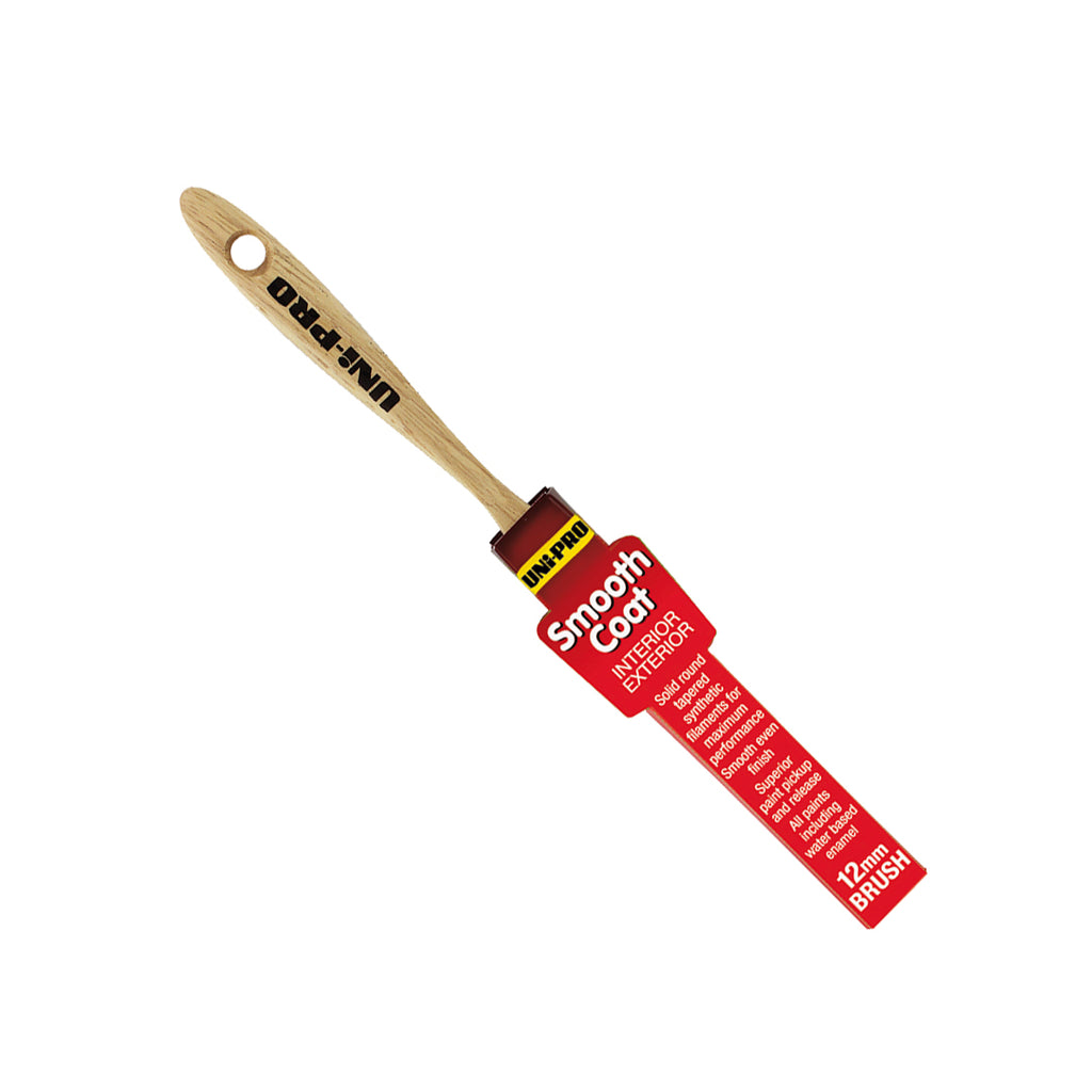 Uni-Pro Smooth Coat Synthetic Wall Brush Range - Box of 12