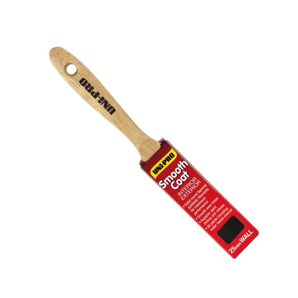 Uni-Pro Smooth Coat Synthetic Wall Brush Range - Box of 12