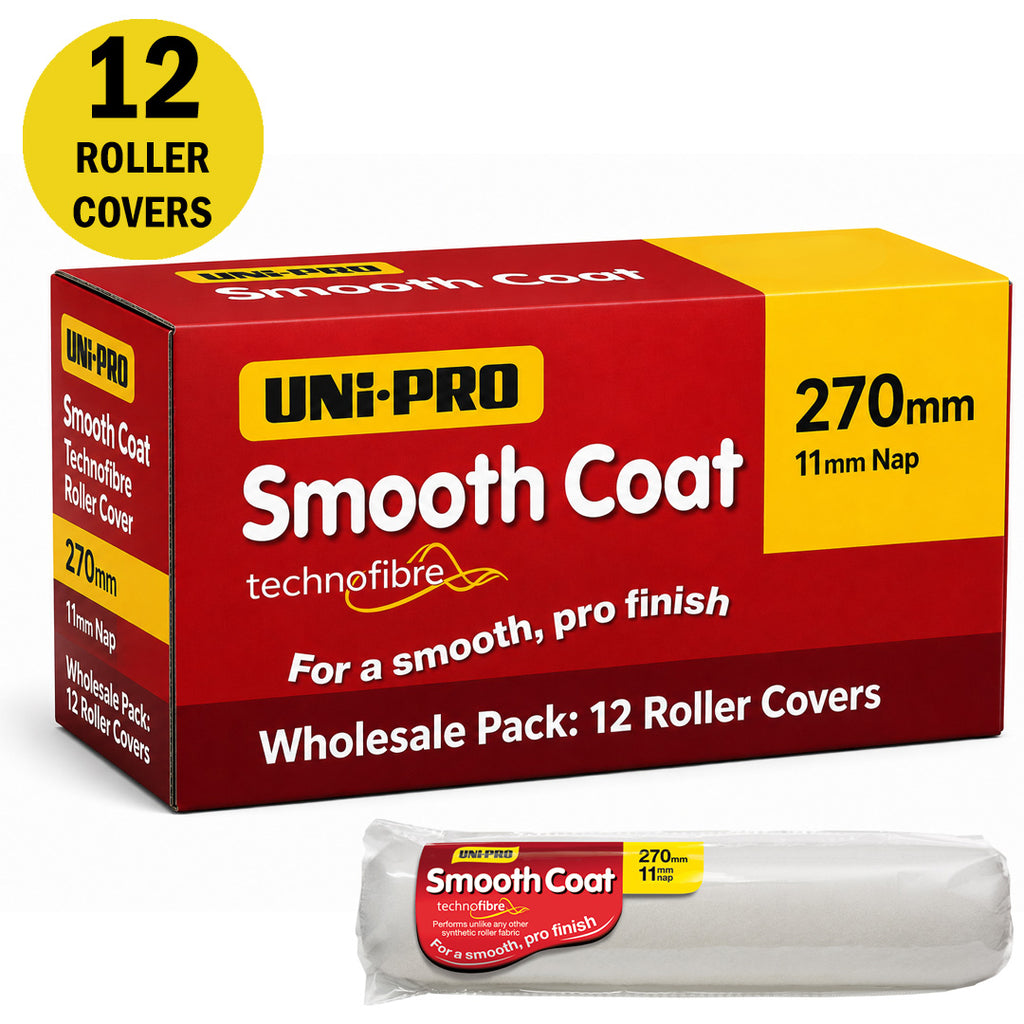 Uni-Pro Smooth Coat Technofibre 11mm Roller Cover - Box of 12