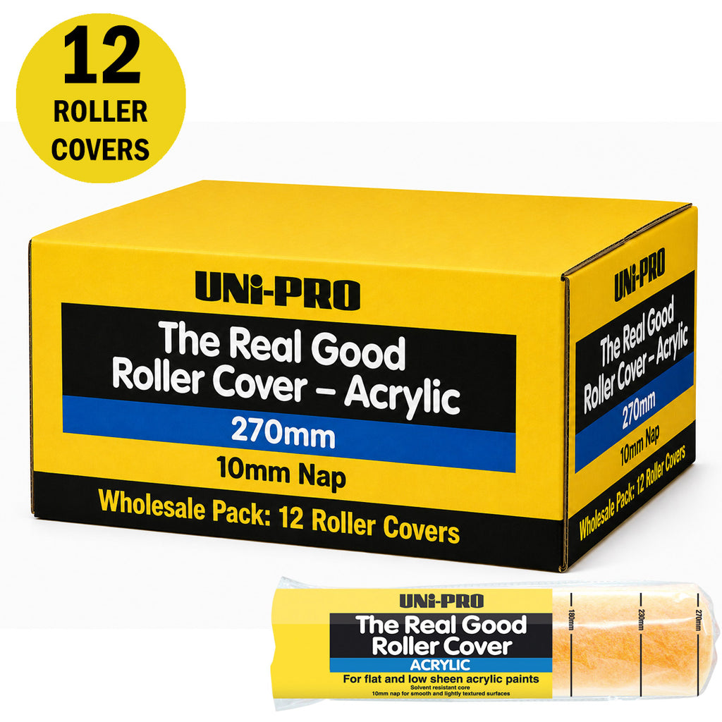 Uni-Pro Real Good Roller Cover Range 10mm Nap - Box of 12