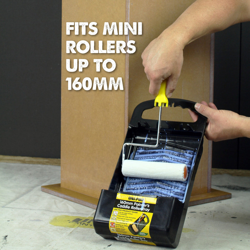 Uni-Pro 160mm Paint Caddie Roller Tray - Box of 10