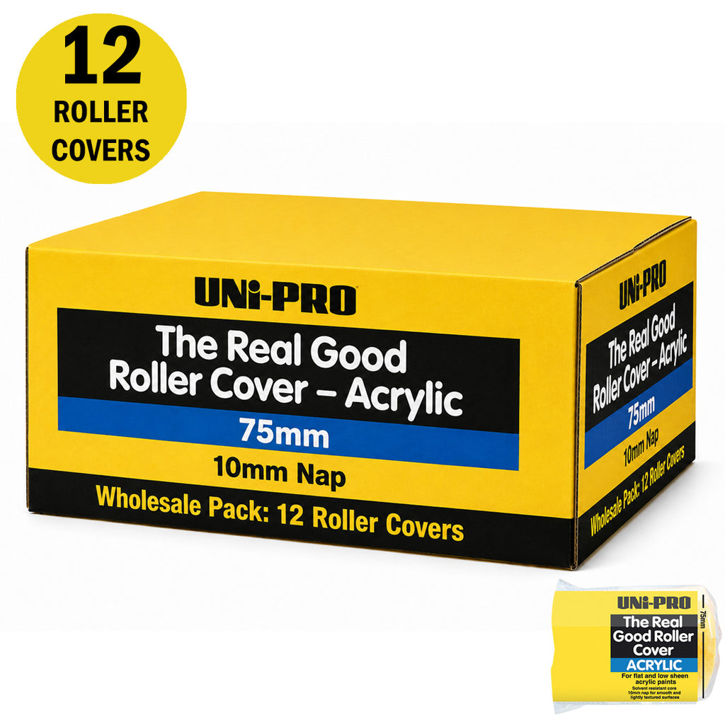 Uni-Pro Real Good Roller Cover Range 10mm Nap - Box of 12