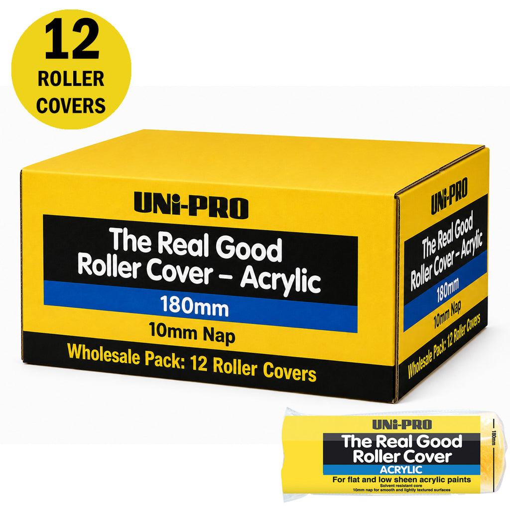 Uni-Pro Real Good Roller Cover Range 10mm Nap - Box of 12